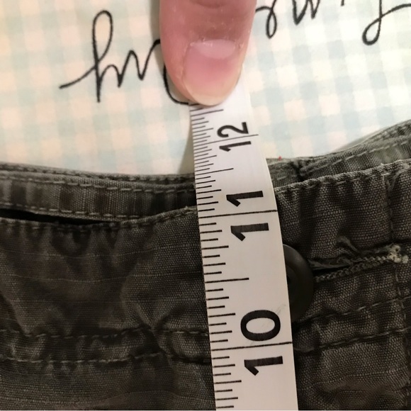 J.Crew Mens dark green cargo shorts cotton waist 30 - Picture 9 of 9